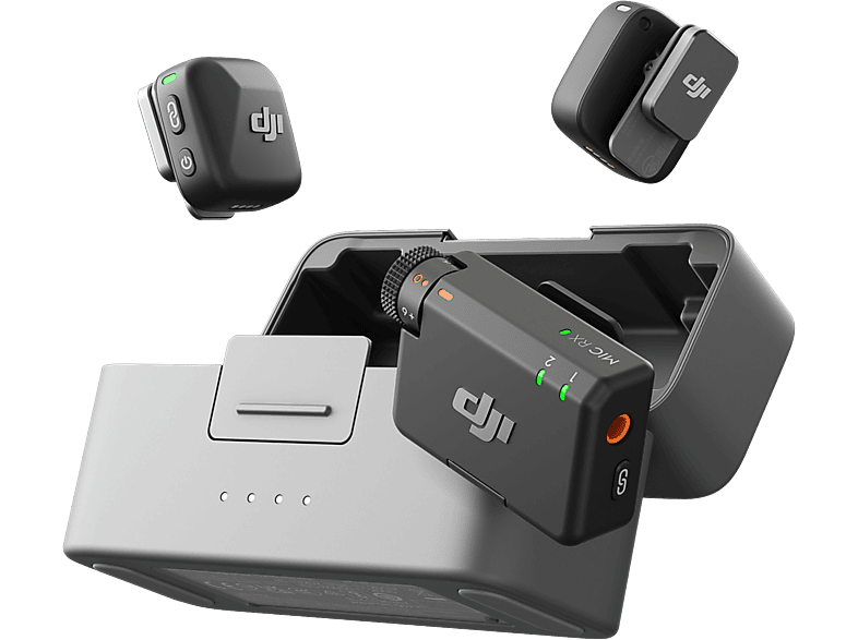 DJI Microfoon Mini 2 Tx + 1 Rx Oplaadcase Grijs (cp.rn.00000433.01)