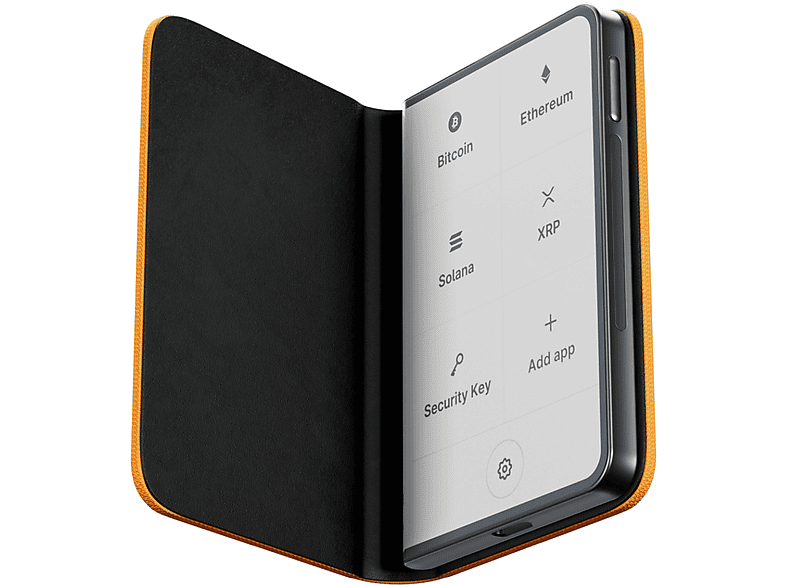 Thumbnail - LEDGER SAS Stax Magnet Shell, Bookcover, Ledger, Stax, Bitcoin Orange