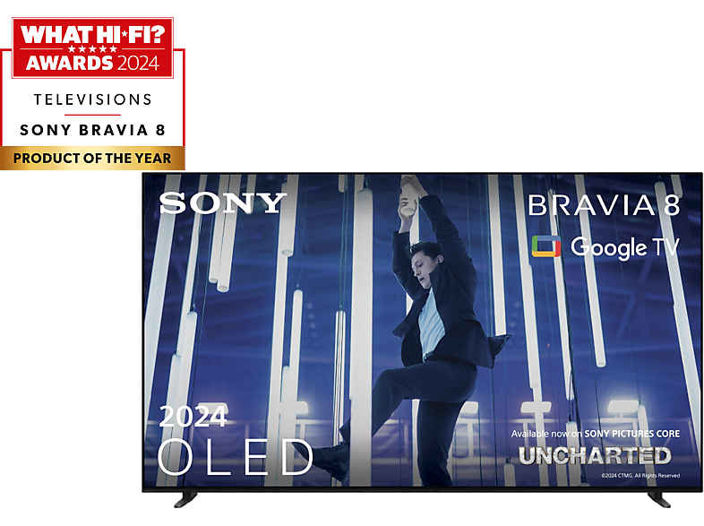 SONY K65XR80 BRAVIA 8 UHD 4K HDR Google OLED TV 120 Hz, 164 cm