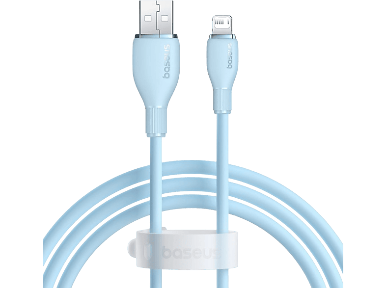 BASEUS Pud. USB-A 2.4A Lightning Şarj Kablosu 1.2m Mavi