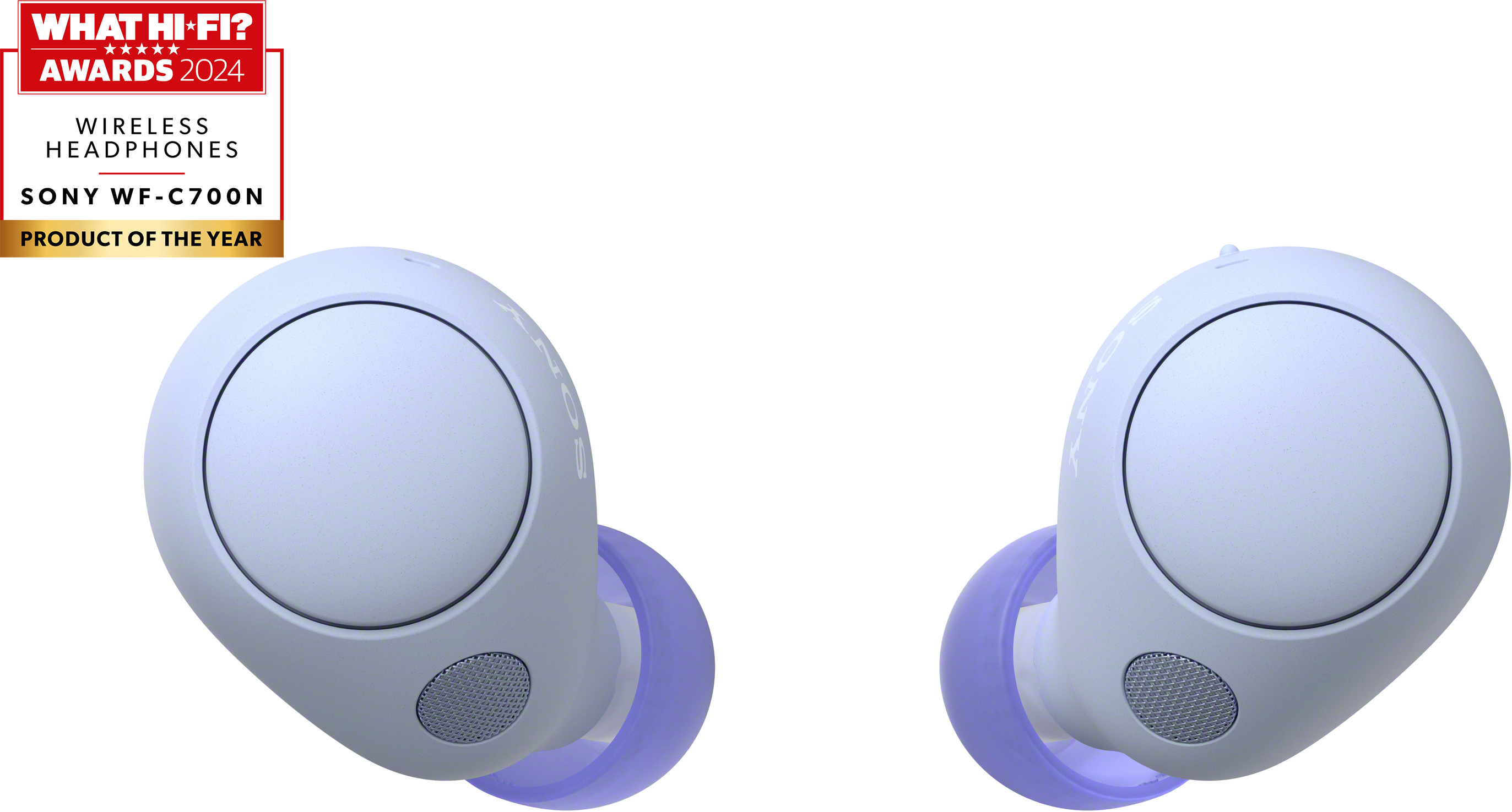 SONY WF-C700NV TWS vezeték nélküli zajszűrős fülhallgató mikrofonnal, levendula lila (WFC700NV.CE7)