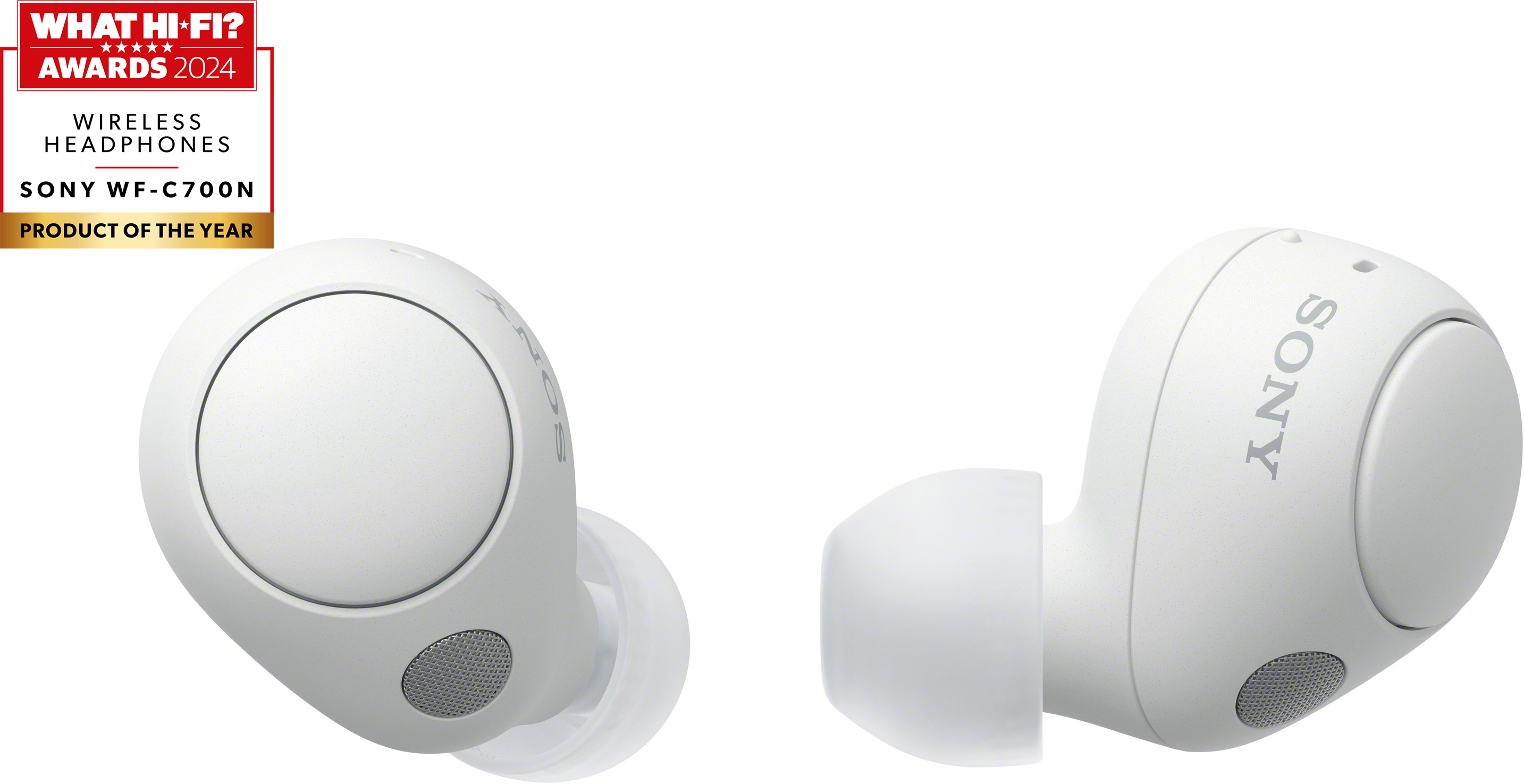 SONY WF-C700NW TWS vezeték nélküli zajszűrős fülhallgató mikrofonnal, fehér (WFC700NW.CE7)