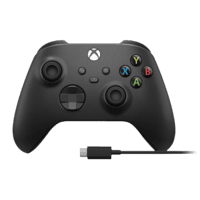 MICROSOFT Kontroler bezprzewodowy MICROSOFT 1V8-00002 Xbox Carbon Black + Kabel USB-C