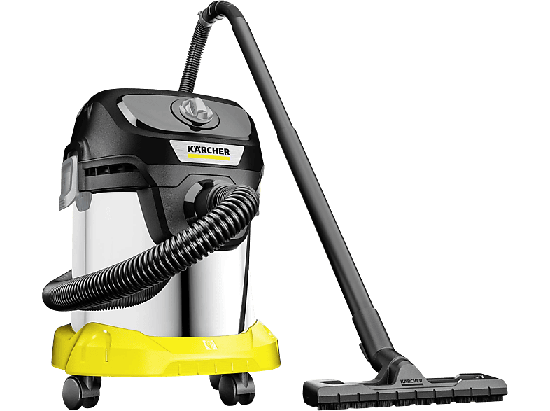 KARCHER KWD 3 S V-15/4/20 AE EU Çelik Gövde Islak Kuru Dikey Süpürge Sarı