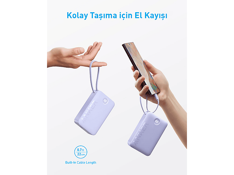 ANKER 22.5W 20.000mAH USB-C A1647 Hızlı Taşınabilir Şarj Cihazı