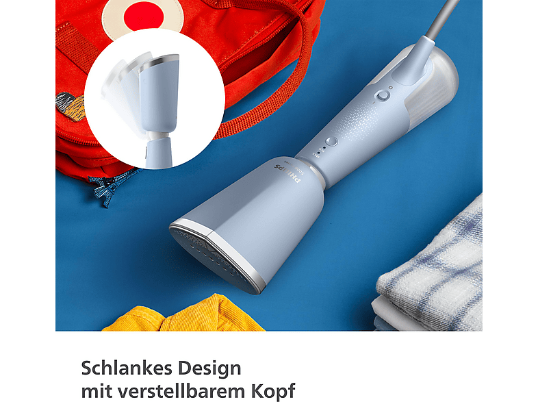 Philips STH5020/20 Series 5000 Steamer, Dampfbürste (1400 Watt, 120 ml Wassertank, Himmelblau) — Foto 3 von 5