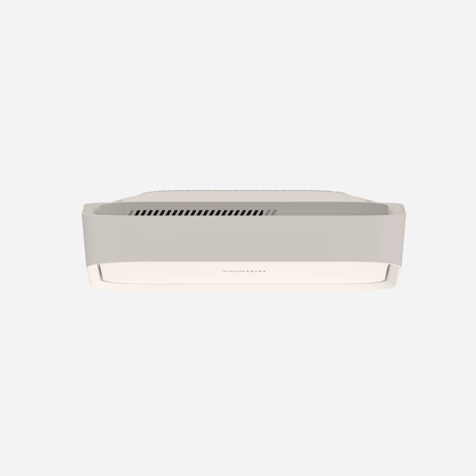 Un purificador de aire blanco con un diseño sencillo y limpio.