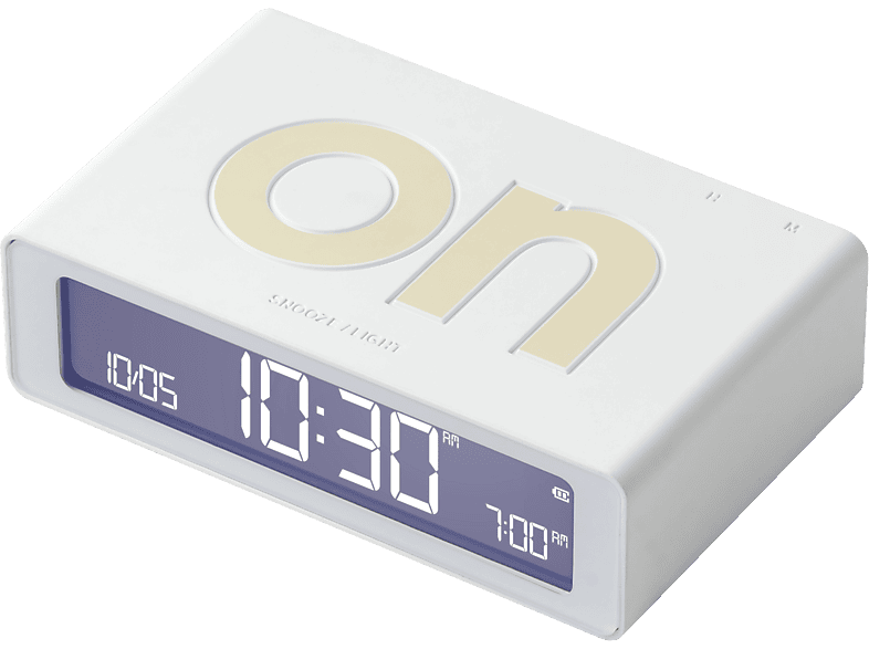 LEXON Flip Mini Wecker, Weiss
