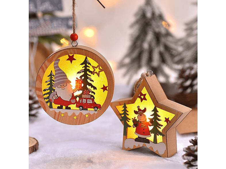 Dekoracja świąteczna BELINE Renifer Gwiazda Bateryjne – zdjęcie 2