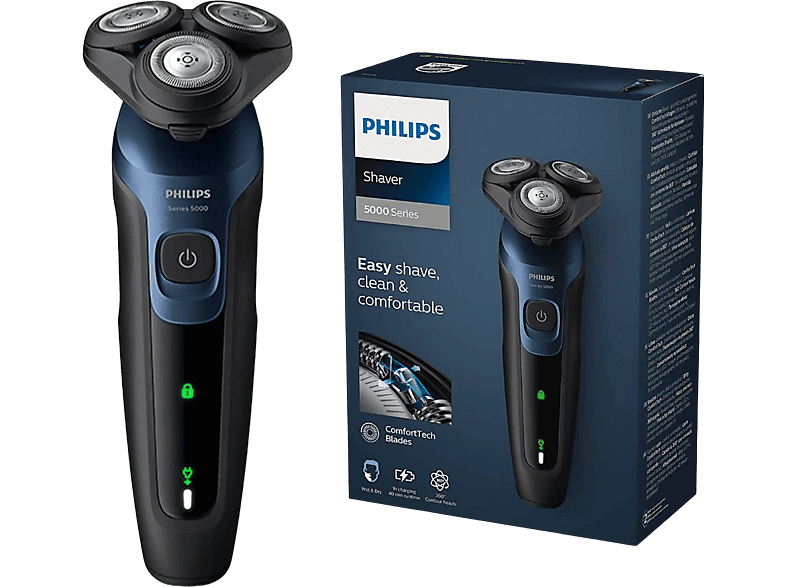 PHILIPS 5000 Serisi  Tıraş Makinesi S5445/03,Sinekkaydı Tıraş,Islak ve Kuru Kullanım