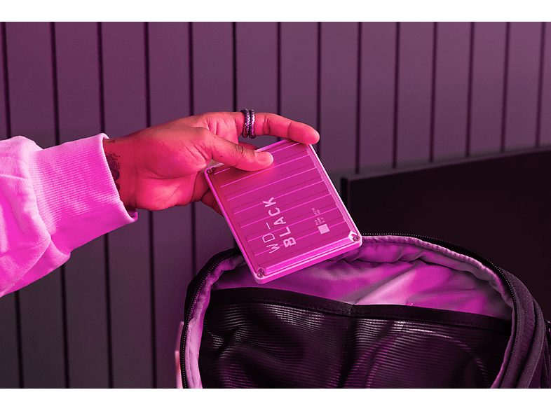 Thumbnail - WD _BLACK™ P10 Game Drive 2 TB, für Konsole und PC, bis zu 130 MB/s, Externe Festplatte, Pink