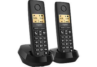 GIGASET PURE 100 DUO Fekete DECT telefon