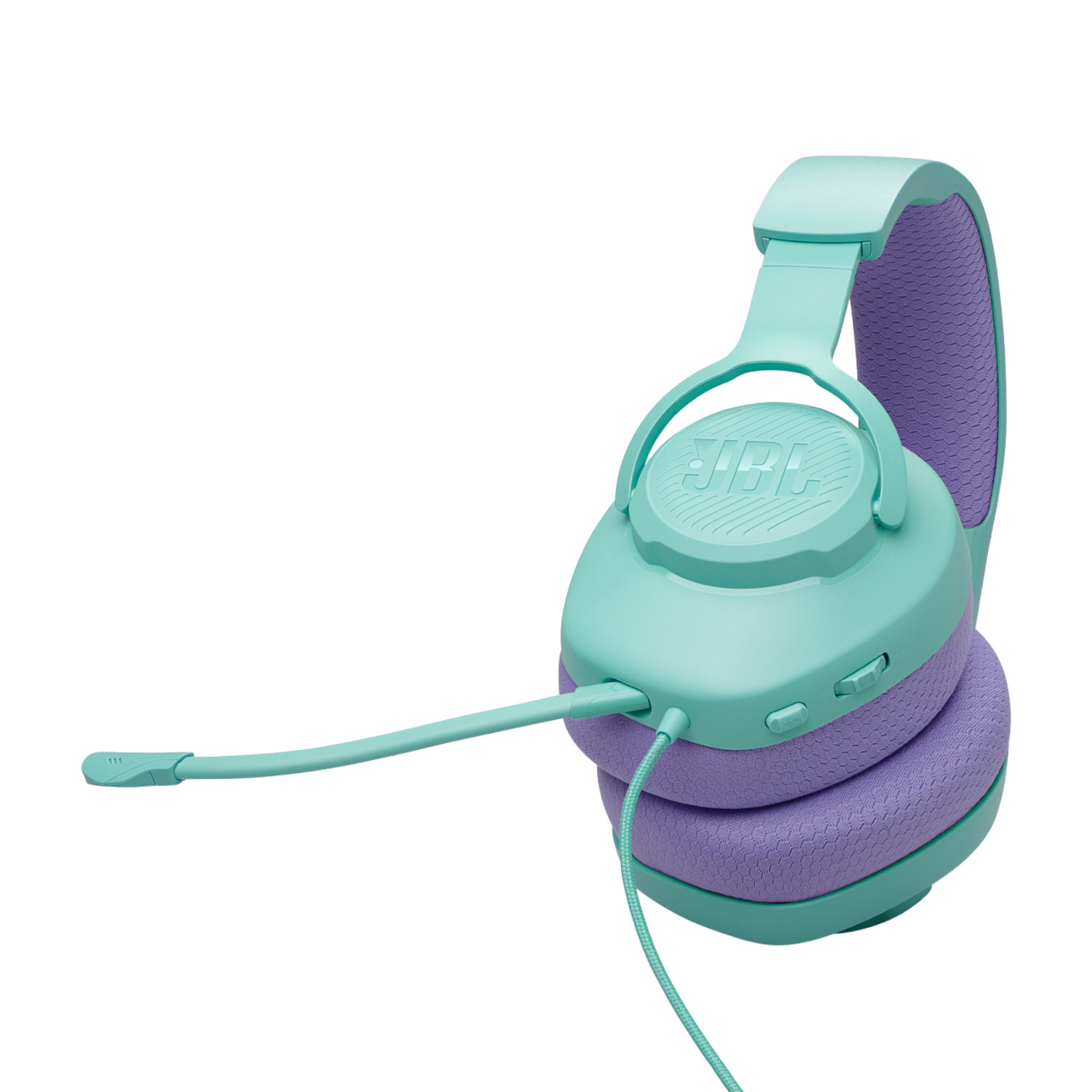 Groene, gele, roze, paarse, blauwe en zilveren iMacs tegen wit.