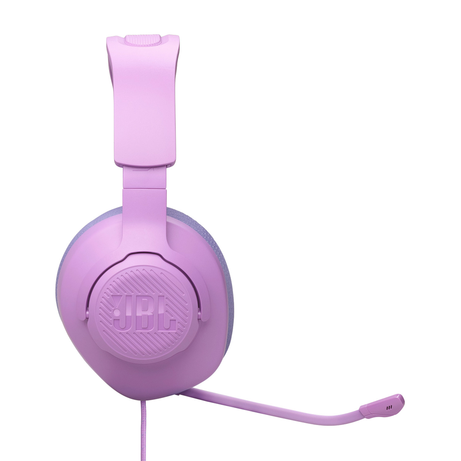 Blue earbud charging case with the JBL logo on a white background.