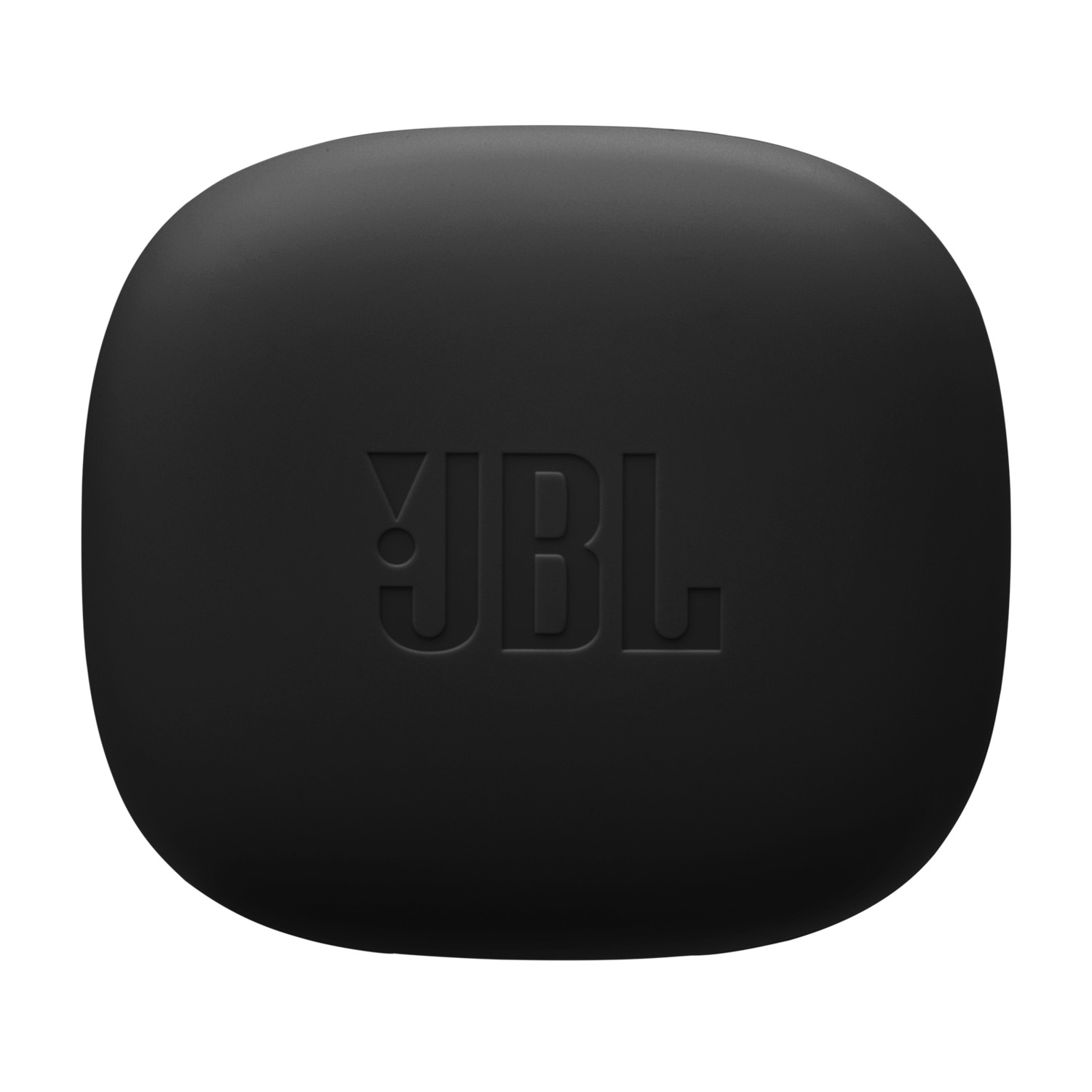 Black JBL branded case, a smooth, rounded rectangle.