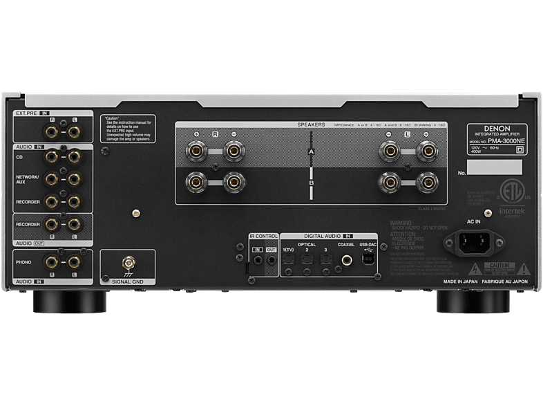 Denon PMA-3000NE Vollverstärker mit 160 Watt und MM/MC-Phono-Vorstufe, Silver — Foto 3 von 3