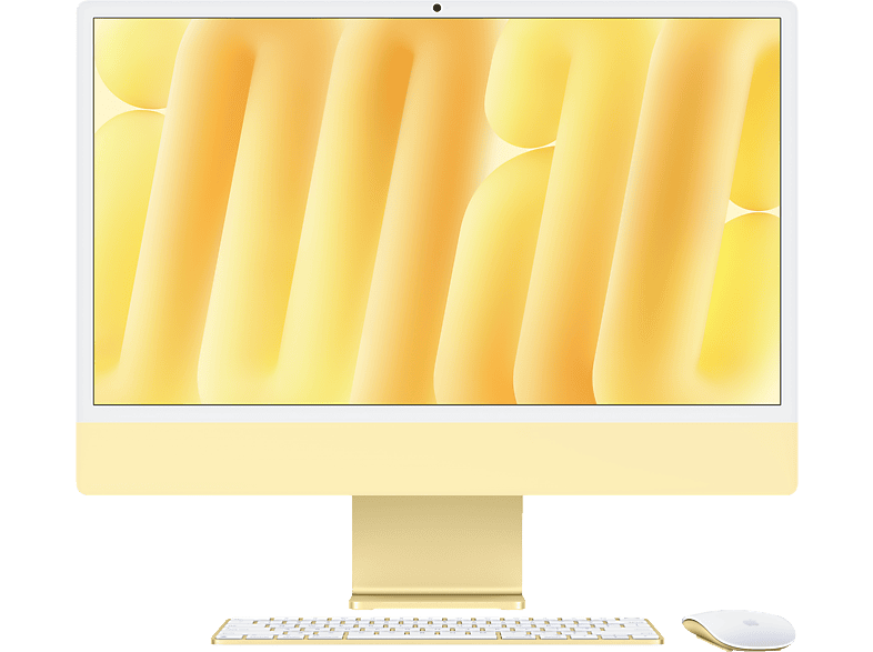 APPLE iMac (2024) M4, All-in-One-PC, mit 24 Display, Apple M4 Prozessor, 16 GB RAM, 512 SSD, GPU, Yellow macOS