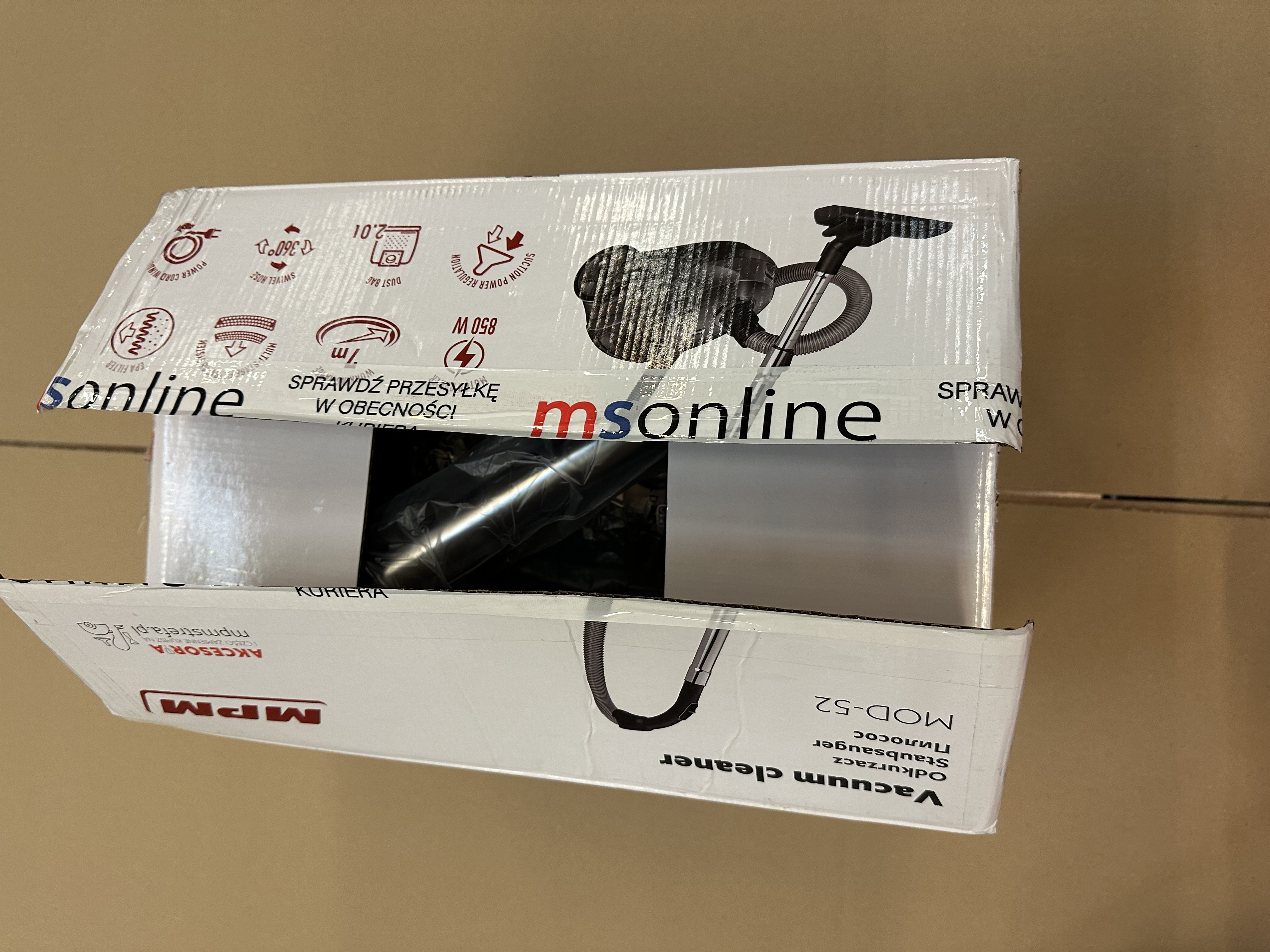 OUTLET - Odkurzacz workowy MPM MOD-52