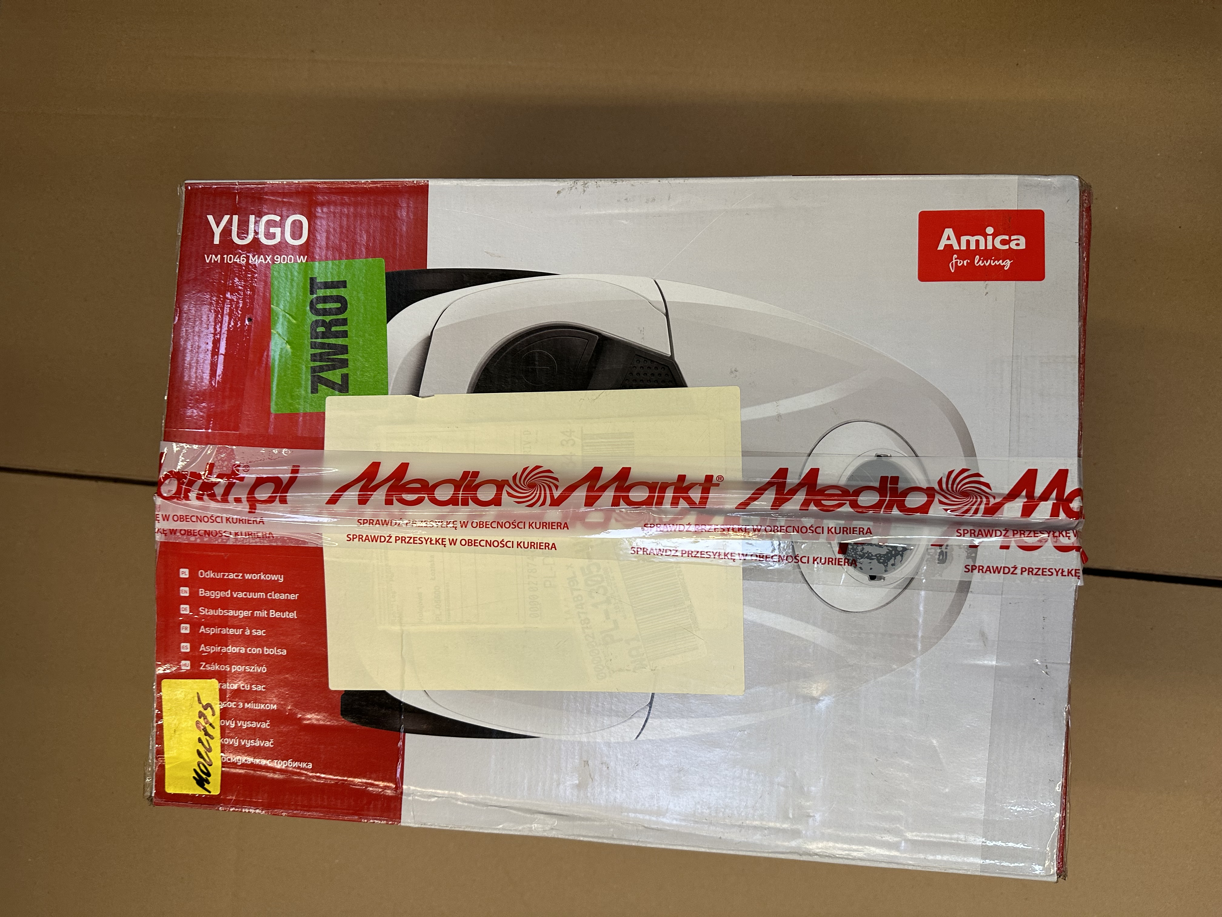 OUTLET - Odkurzacz workowy AMICA Yugo VM 1046