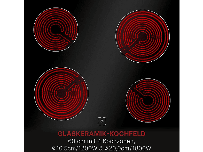 Bomann EHBC 7935 IX, Herdset (Strahlungsheizungskochfeld, A, 61 l) — Foto 2 von 5