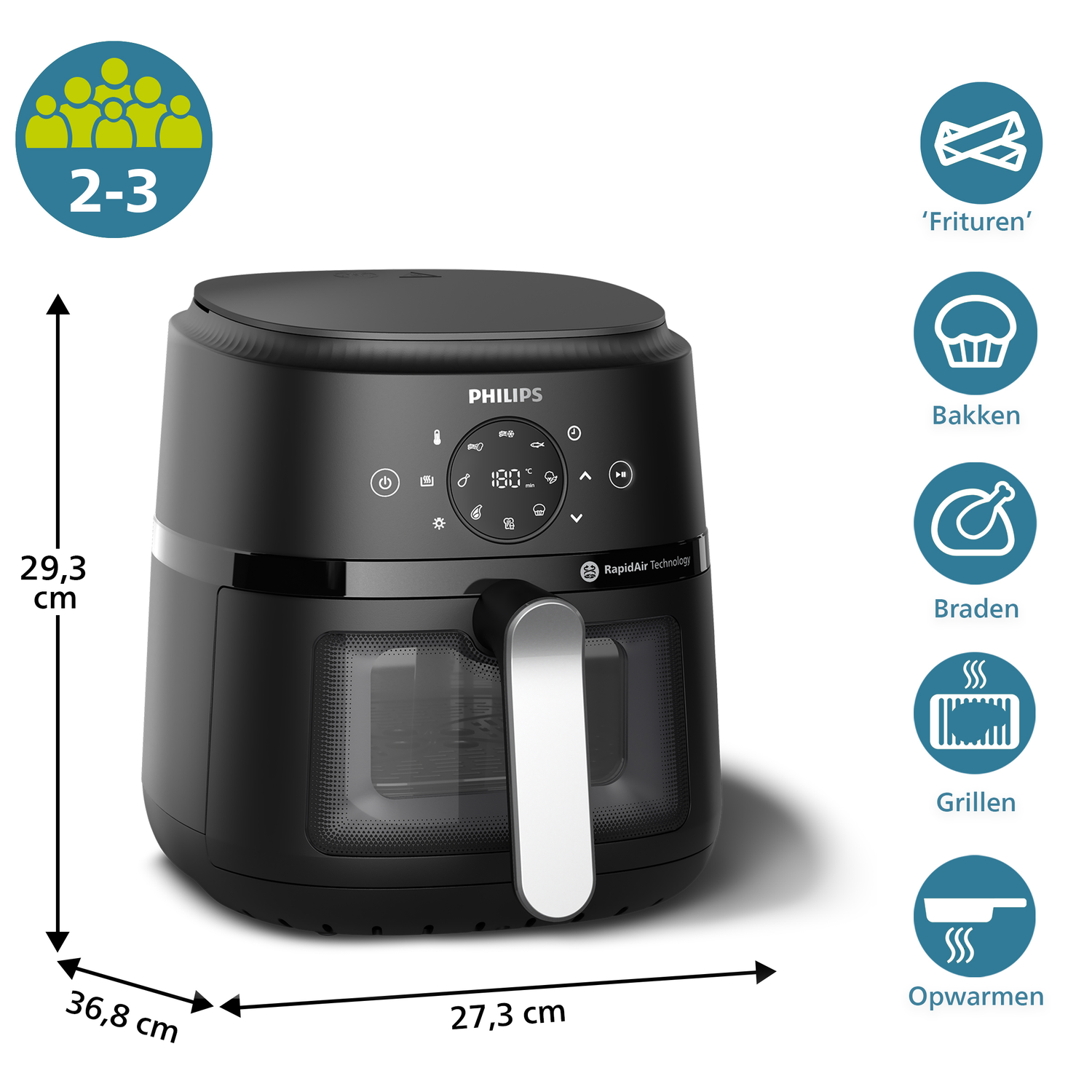 3x Dichtung, Gummistöpsel für Fritteuse, kompatibel mit Philips HD9285 300010968981 CP2098 Airfryer 5000 Series