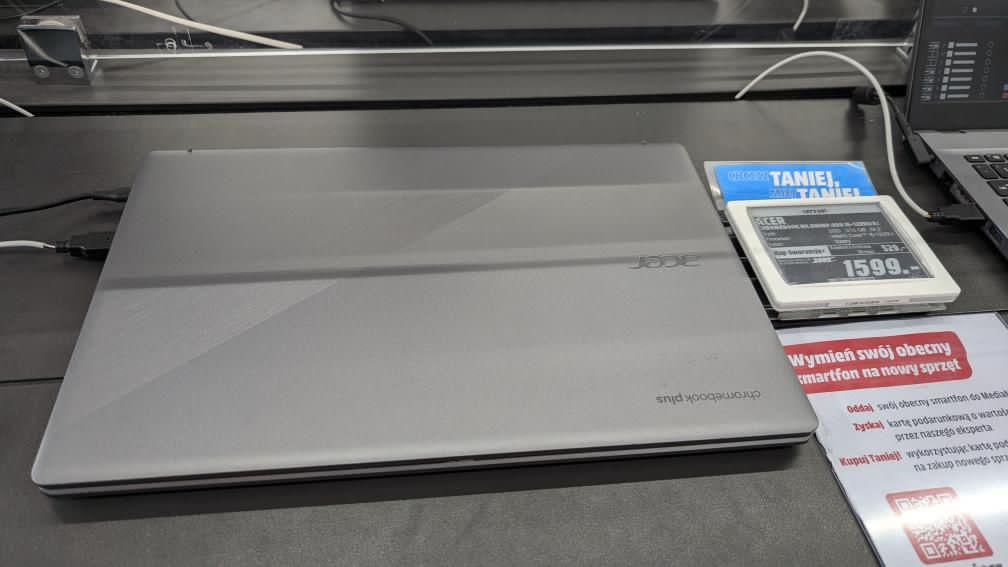 OUTLET - Laptop ACER Chromebook Plus Google AI laptop CB515-2H-55JL FHD i5-1235U/8GB/512GB SSD/INT/ChromeOS Szary