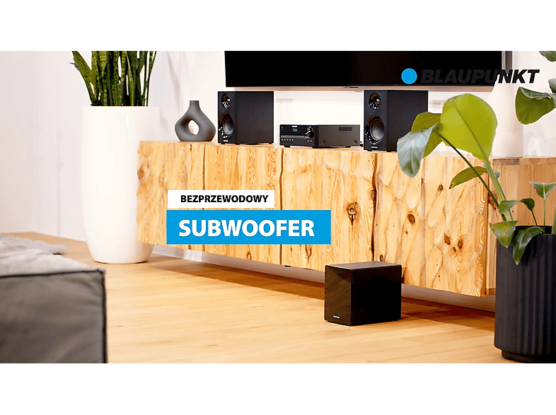 Wieża z Subwooferem BLAUPUNKT MS55SUB Czarna, Odtw.CD, HDMI ARC, Wbudowany Korektor dźwięku, bezprzewodowy SUB – zdjęcie 2