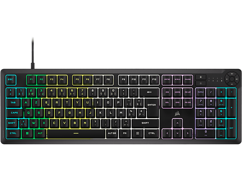 Corsair K55 Core RGB Gaming Toetsenbord AZERTY Zwart