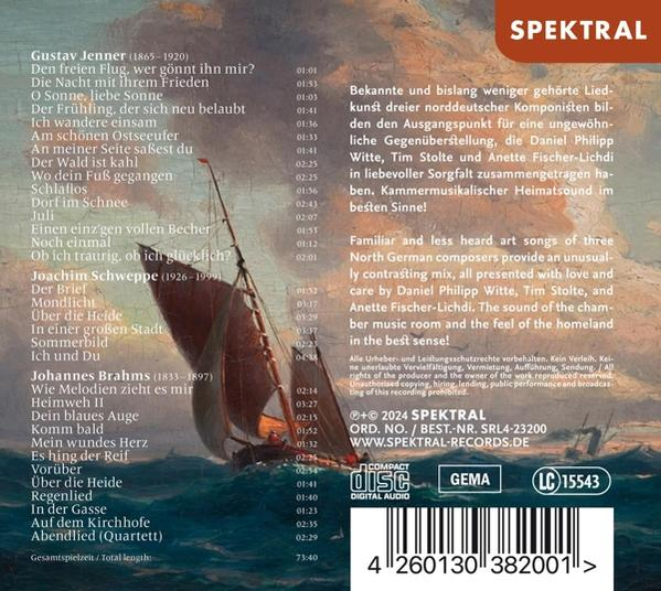 Albumcover mit deutschem Text, einem Gemälde eines Schiffs auf See und einem Compact-Disc-Logo.