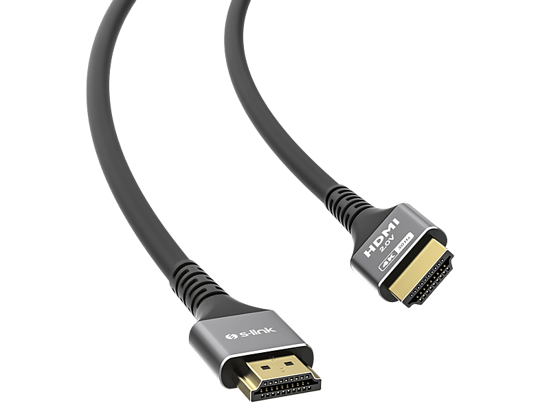 S-LINK SLX-HD4K15 19+1 HDMI to HDMI 15m Metal v2.0 4K 30Hz Kablo