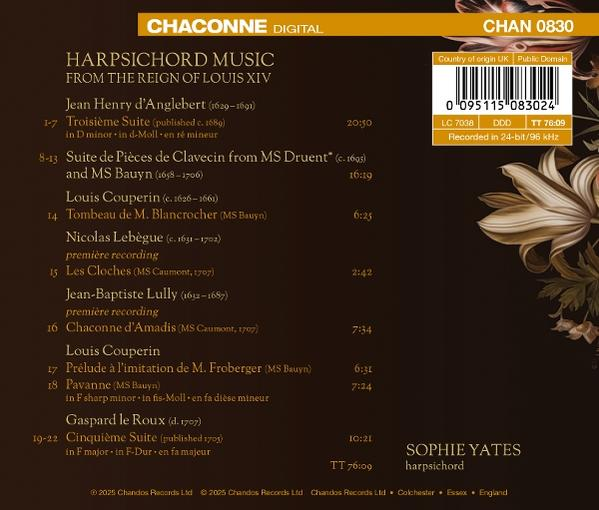 Rückseite einer CD mit Titelliste, Künstler und Barcode-Informationen.
