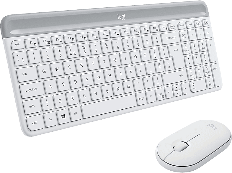 LOGITECH MK470 Kablosuz İnce Türkçe Q Klavye Mouse Seti - Beyaz