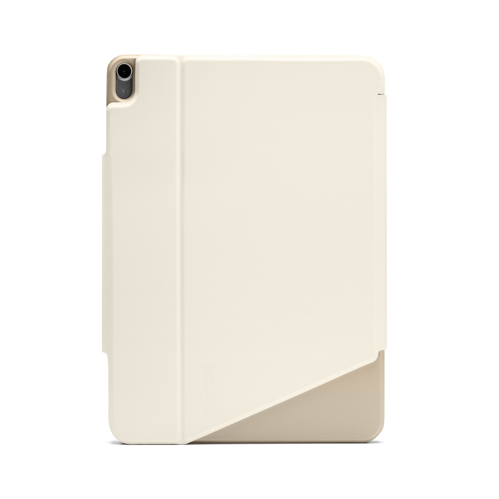 Krem ve bej renklerinde bej tablet kılıfı.