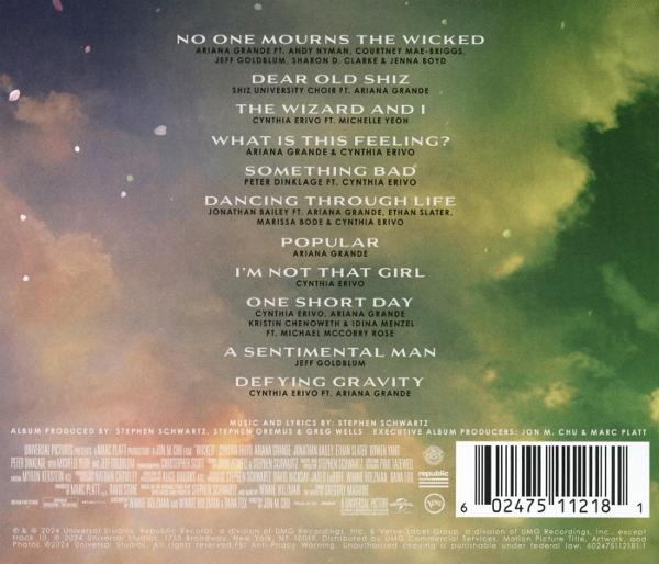 Album-Rückseite: Songtitel, Künstler und Credits.