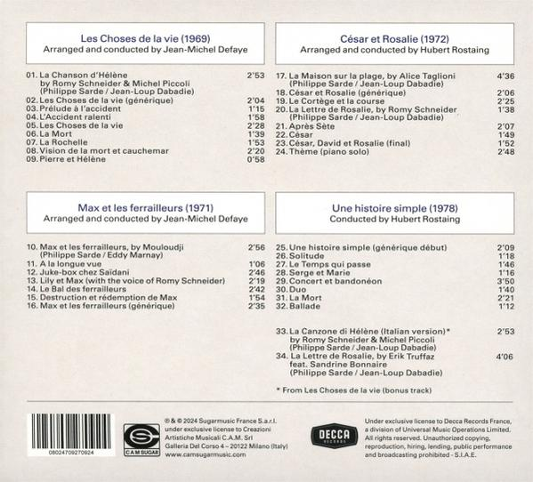 CD-Hülle mit Titelliste und Credits.