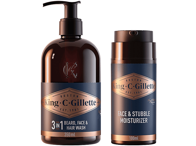 Kit cura della barba - Confezione Idea Regalo Gillette SET Det.350+Idr 100Ml