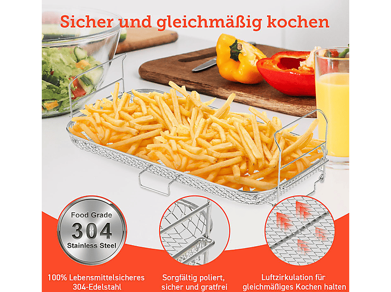 Thumbnail - COSORI CAF-TF101S-DRREU TWINFRY Röstgestell Silber
