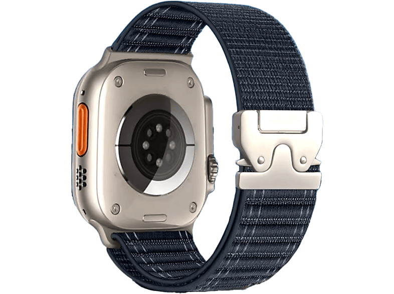 Piili Apple Watch 42-44-45-46-49 mm Rugged Akıllı Saat Kayışı Lacivert