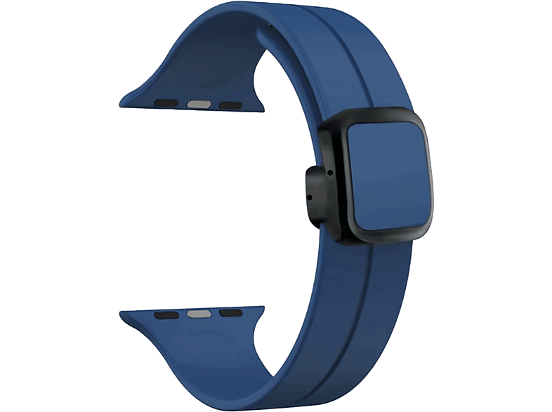 PIILI Apple Watch 38-40-41-42 mm Silicone Band Akıllı Saat Kayışı Lacivert