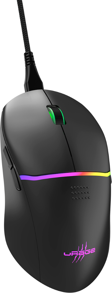 URAGE Reaper 330 vezetékes optikai egér, max 8000DPI, LED világítás, fekete (217838)