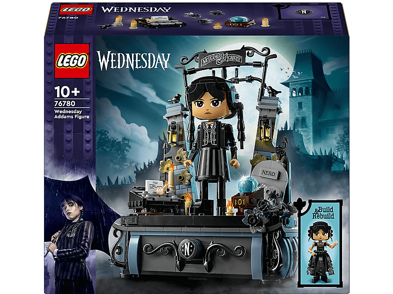 LEGO Wednesday 76780 Addams Baufigur Bausatz, Mehrfarbig