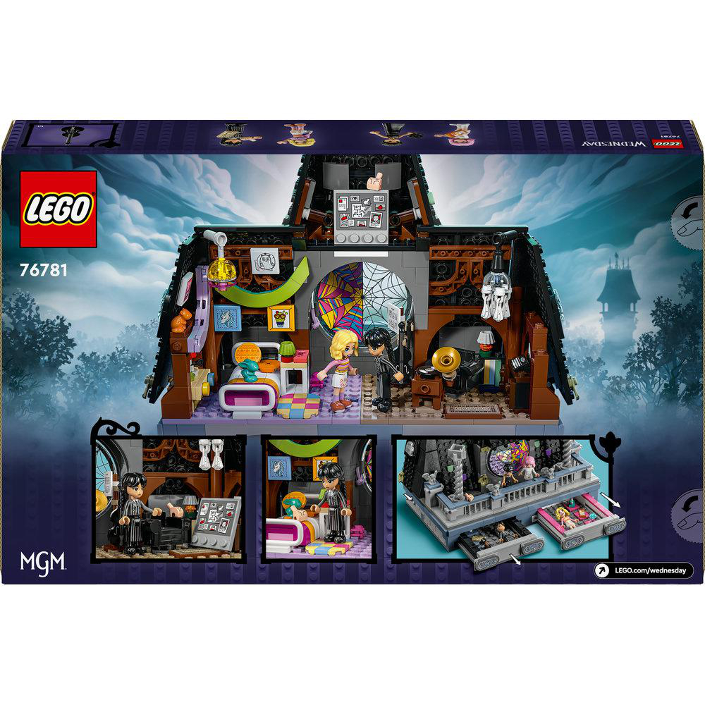 Rückseite einer Lego-Box mit Bildern eines Lego-Sets.