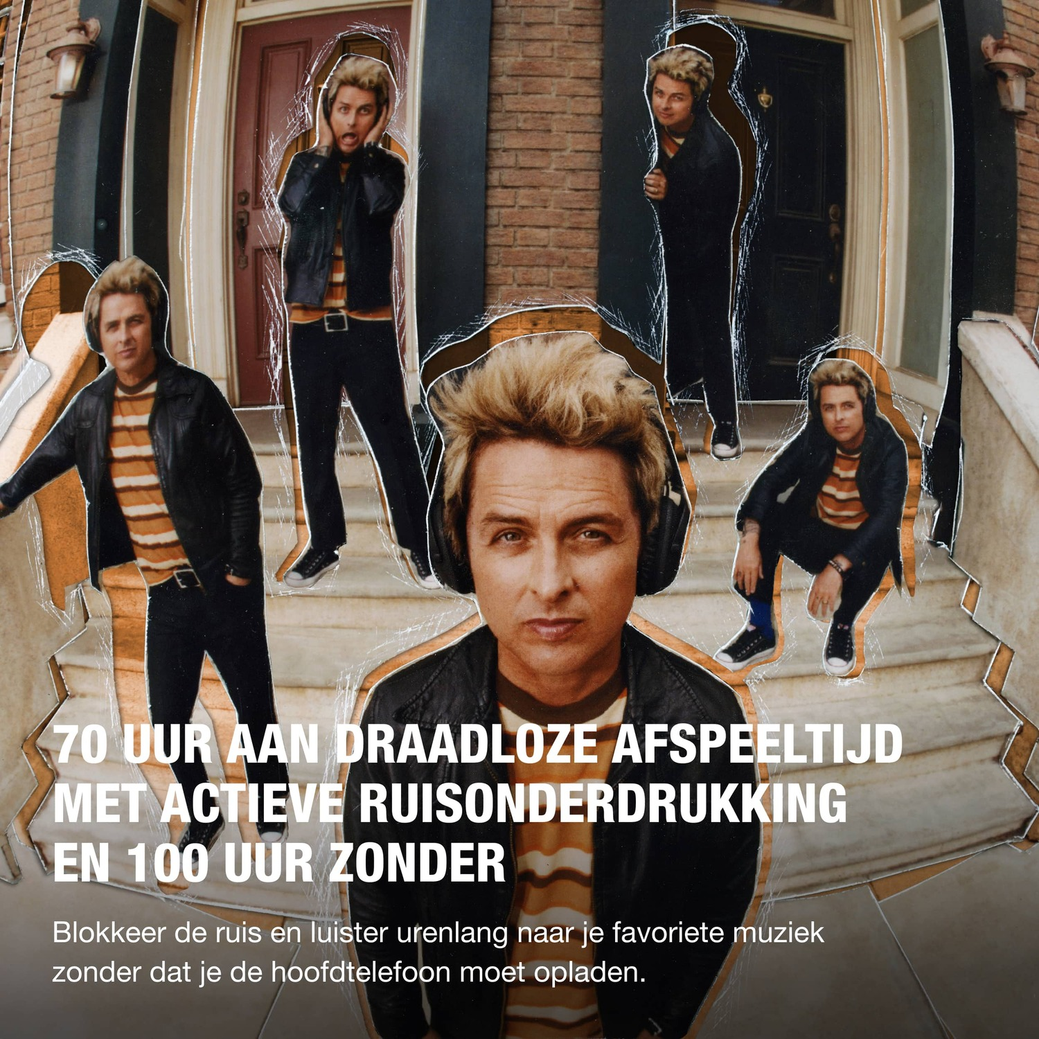 Afbeelding met een man in meerdere poses met tekst.