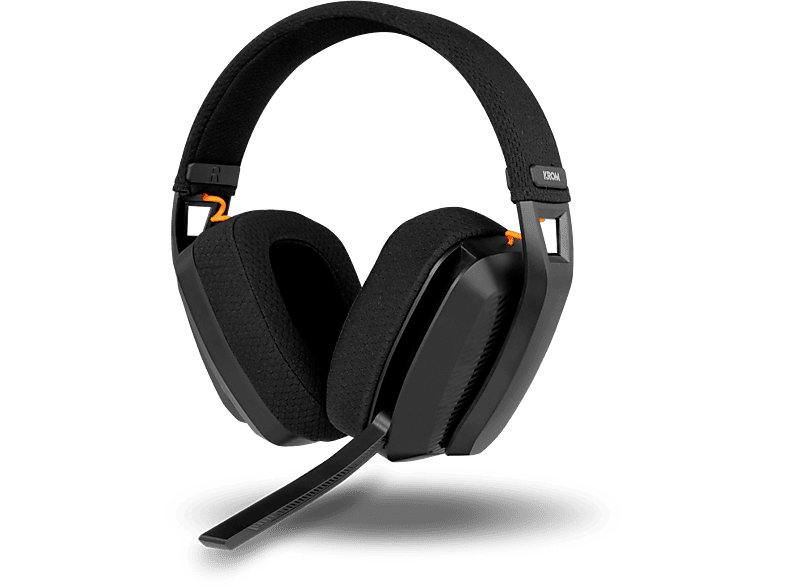 Auriculares gaming – Krom Kanji, Supraaurales, Bluetooth, 2.4 GHz y USB, 40 mm, Negro