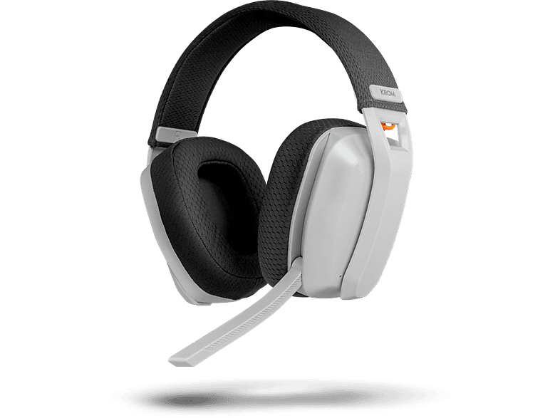 Auriculares gaming – Krom Kanji, Supraaurales, Bluetooth, 2.4 GHz y USB, 40 mm, Blanco