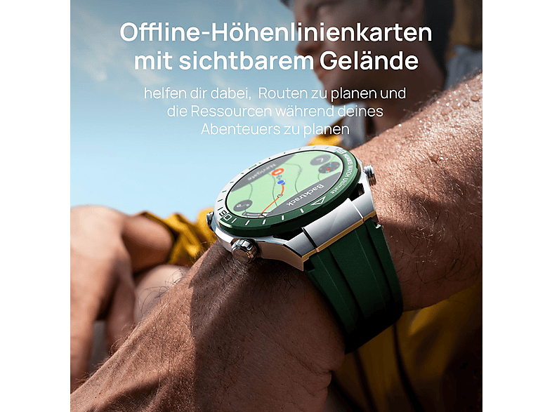 HUAWEI Watch Ultimate Smartwatch Titan, 140-210 mm, Grün
