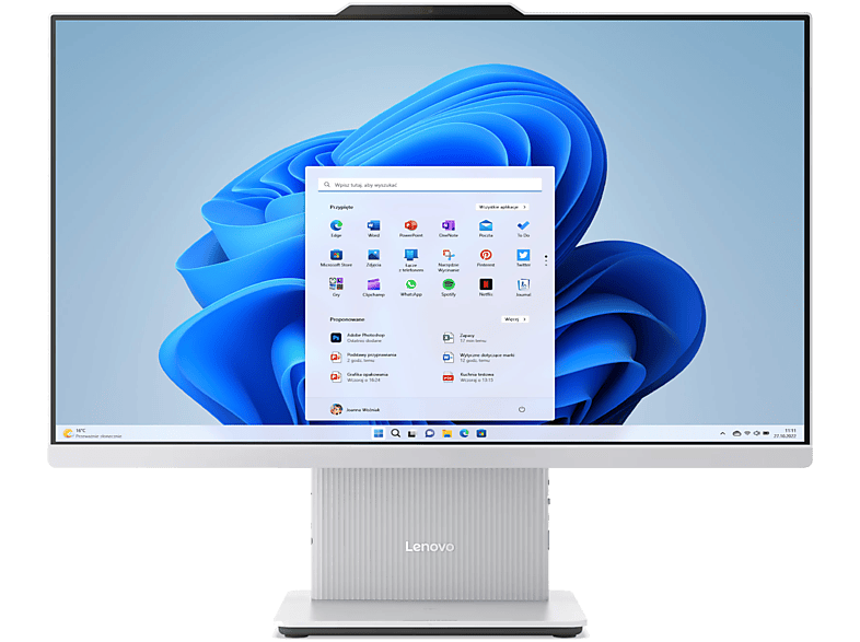 PRODUKT PO EKSPOZYCJI - Komputer All-in-One LENOVO IdeaCentre AIO 24IRH9 FHD i5-13420H/16GB/512GB SSD/INT/Win11H Szary (Cloud Grey)