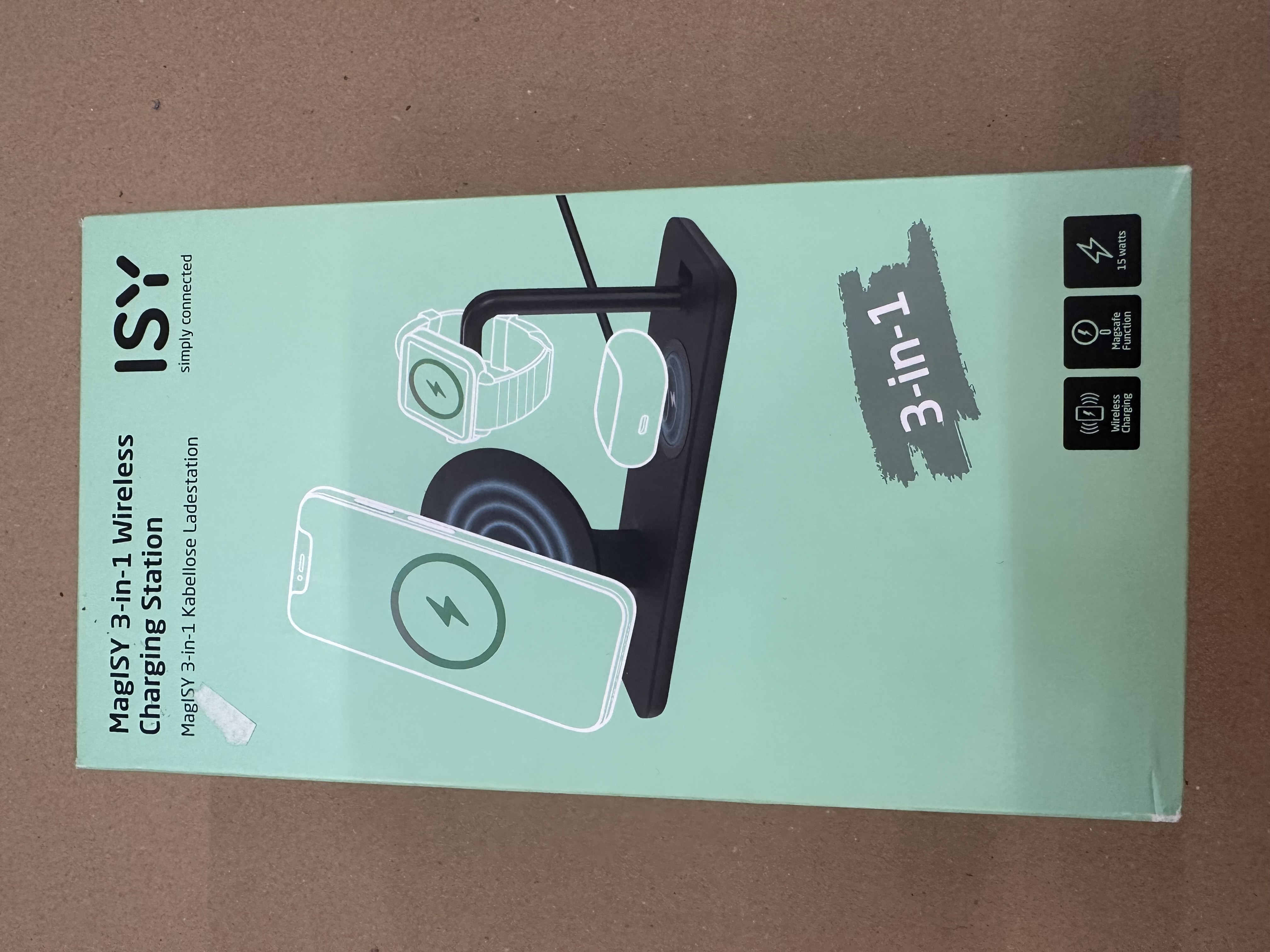 OUTLET - Ładowarka indukcyjna ISY IMC-6015 15W 3w1