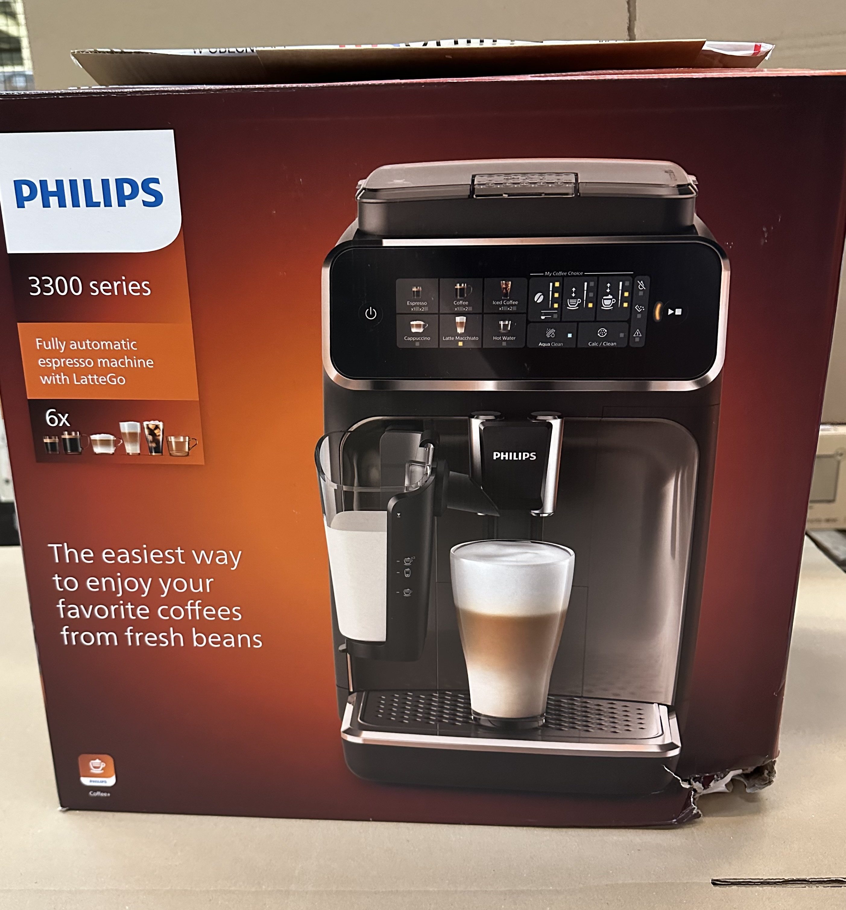 OUTLET - Ekspres ciśnieniowy PHILIPS EP3349/70 Series 3300 15 bar 1500 W