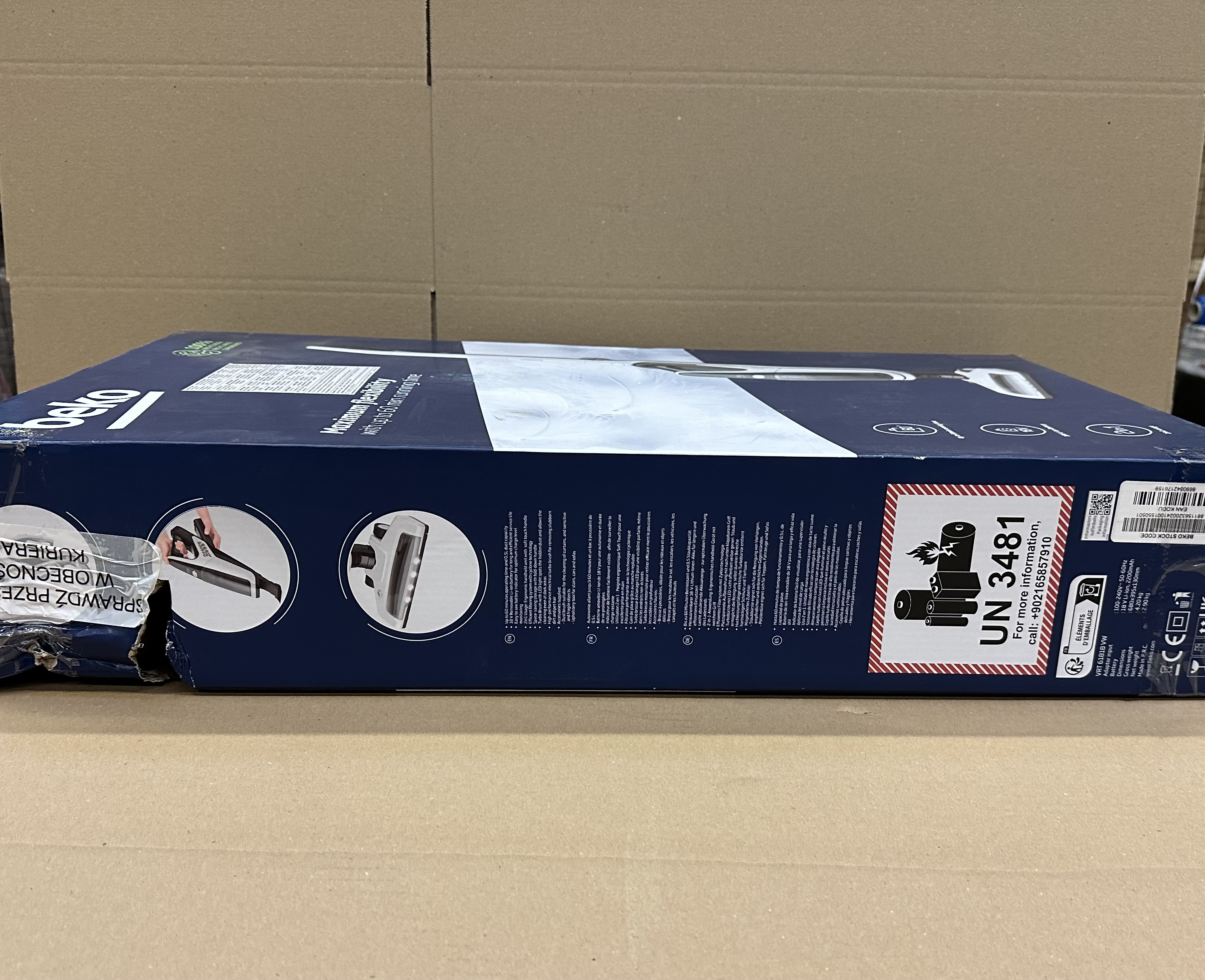 OUTLET - Odkurzacz bezprzewodowy BEKO VRT61818VW